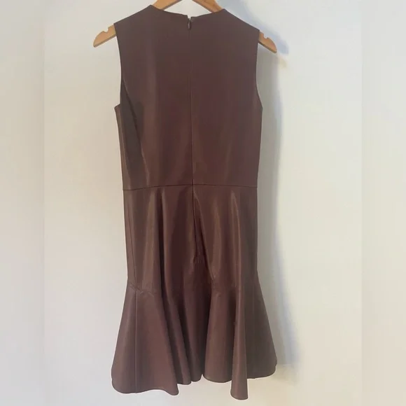 SHOSHANNA Bristol Faux Leather Minidress Size 2 NWT - Picture 5 of 10